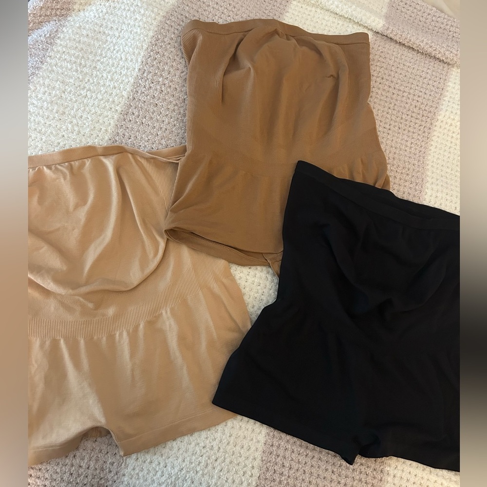 Blanqi seamless maternity support boy shorts